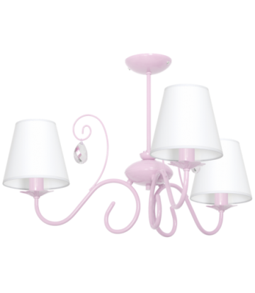 Żyrandol SARA PINK 3xE14