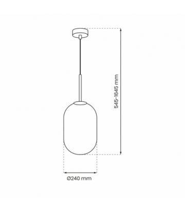 Lampa wisząca ALIAS BLACK 1xE14 fi 240