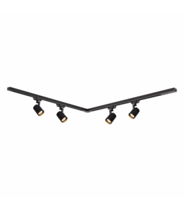 Zestaw Volf Track Czarny 4xGU10 1,5m