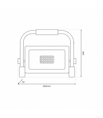 Naświetlacz Led Przenośny Work 50W 4000K IP65