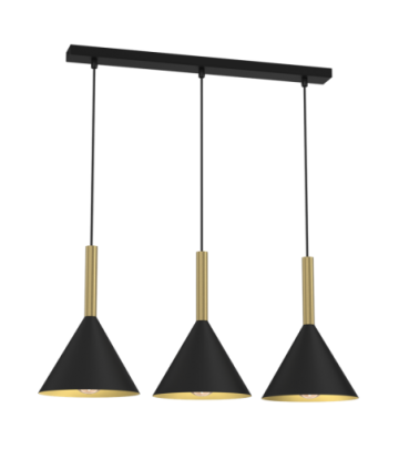 Lampa wisząca PERU BLACK 3xE27