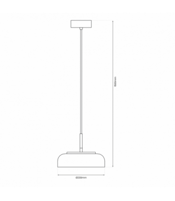 Lampa wisząca VETRO CLEAR 6W