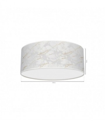 Lampa sufitowa SENSO White/Gold Ø400mm 2xE27