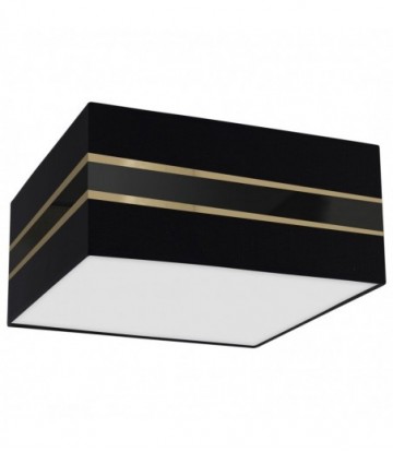 Lampa sufitowa Kwadrat ULTIMO BLACK 2xE27 40cm