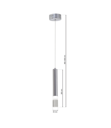 LAMPA WISZĄCA ICE 5W LED