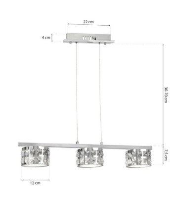 LAMPA WISZĄCA ALEX  3X5W LED