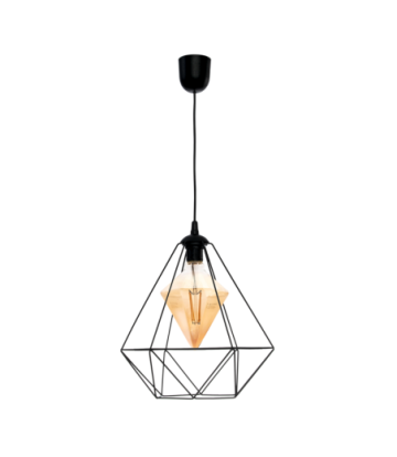 Lampa wisząca ALAMBRE BLACK 1xE27 4W żarówka w zestawie