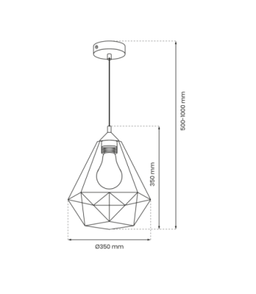 Lampa wisząca BASKET GRAY 1xE27