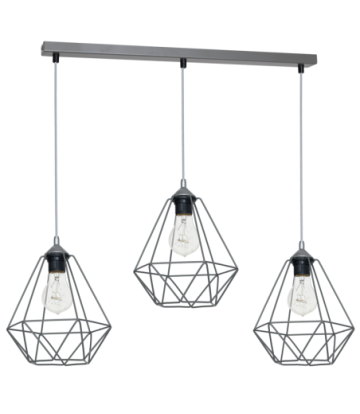 Lampa wisząca BASKET GRAY 3xE27