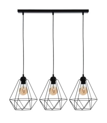 Lampa wisząca BASKET BLACK 3xE27