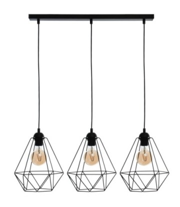 Lampa wisząca BASKET BLACK 3xE27