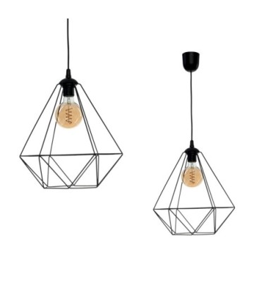 Lampa wisząca BASKET BLACK 1xE27