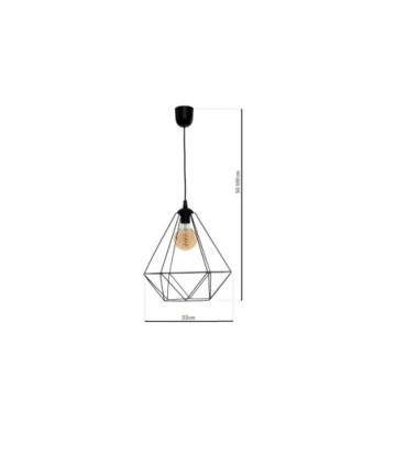 Lampa wisząca BASKET BLACK 1xE27