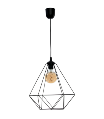 Lampa wisząca BASKET BLACK 1xE27