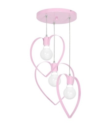 Lampa wisząca AMORE PINK 3xE27