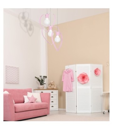 Lampa wisząca AMORE PINK 3xE27