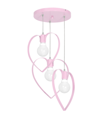 Lampa wisząca AMORE PINK 3xE27