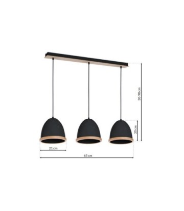 Lampa wisząca STUDIO BLACK 3xE27