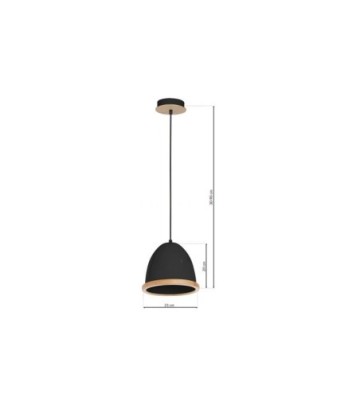 Lampa wisząca STUDIO BLACK 1xE27