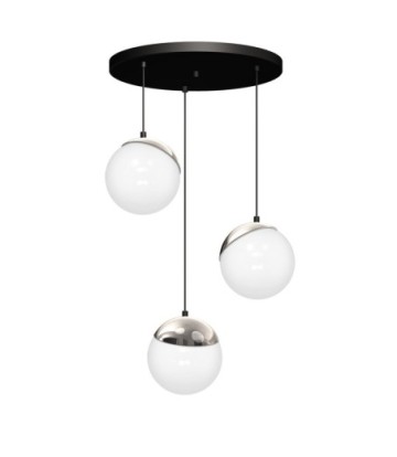 Lampa wisząca SFERA BLACK/CHROME 3xE14