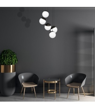 Lampa wisząca SFERA BLACK 5xE14