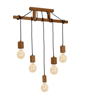 Lampa Wisząca JACK 5xE27 Dąb