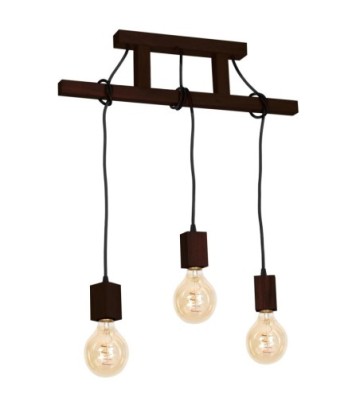 Lampa Wisząca JACK 3xE27 Orzech