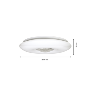 Plafon VELA 24W LED Ø400 mm Ściemnialny+ Pilot