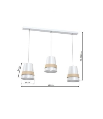 Lampa wisząca VENEZIA WHITE 3xE27