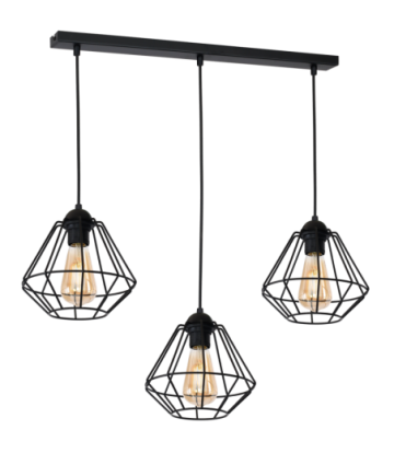 Lampa wisząca COLIN BLACK 3xE27