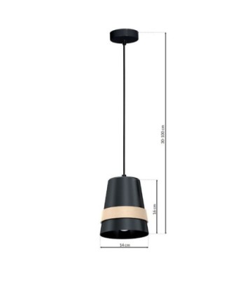 Lampa wisząca VENEZIA BLACK 1xE27