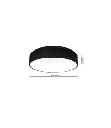 Plafon OHIO BLACK 40W LED 3000K-4000K Ø450mm