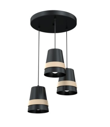 Lampa wisząca VENEZIA BLACK 3xE27