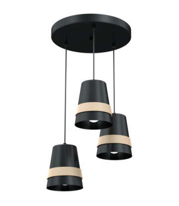 Lampa wisząca VENEZIA BLACK 3xE27