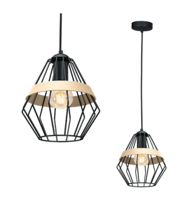 Lampa wisząca CLIFF BLACK 1xE27