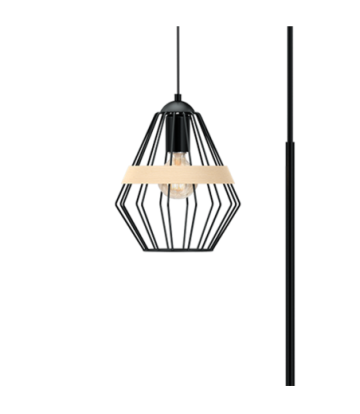 Lampa stojąca CLIFF BLACK 1xE27