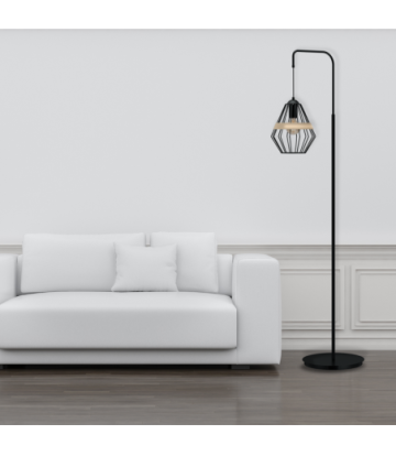 Lampa stojąca CLIFF BLACK 1xE27