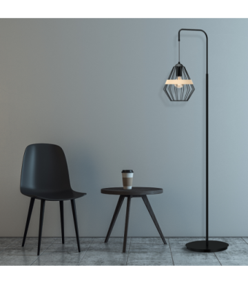 Lampa stojąca CLIFF BLACK 1xE27