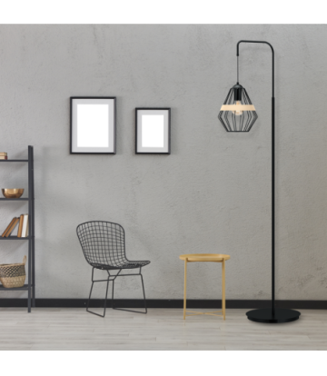 Lampa stojąca CLIFF BLACK 1xE27