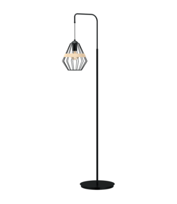 Lampa stojąca CLIFF BLACK 1xE27