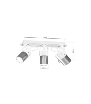 Lampa sufitowa WILSON WHITE 3xGU10