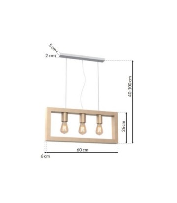 Lampa wisząca MACK 3xE27