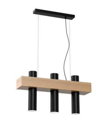 Lampa wisząca WEST BLACK 3xGU10