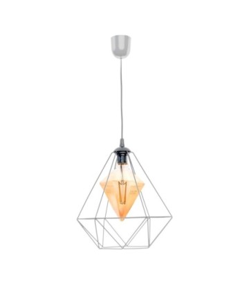 Lampa wisząca ALAMBRE GREY 1xE27 4W żarówka w zestawie