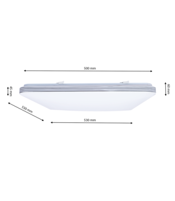 Plafon PALERMO 72W LED Ściemnialny+ Pilot