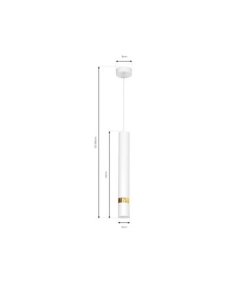 Lampa wisząca JOKER WHITE/GOLD 1xGU10