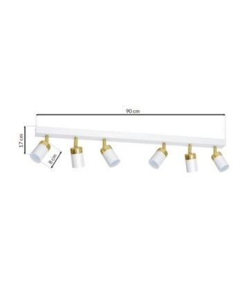 Lampa sufitowa JOKER WHITE/GOLD 6xGU10