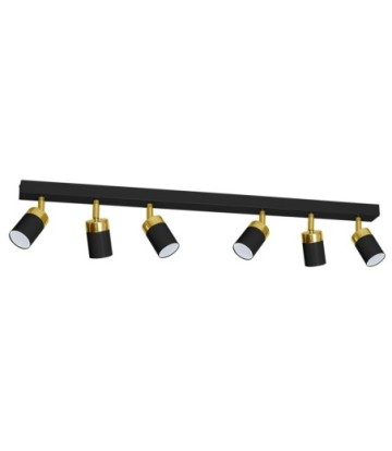 Lampa sufitowa JOKER BLACK/GOLD 6xGU10