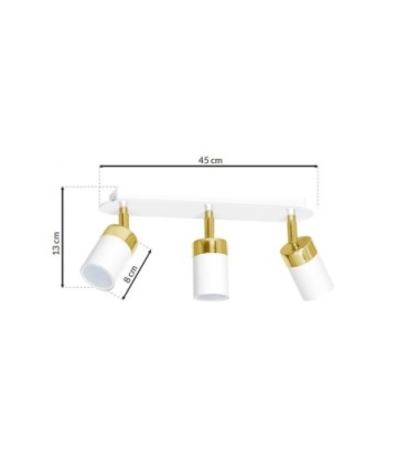 Lampa sufitowa JOKER WHITE/GOLD 3xGU10