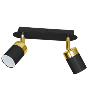 Lampa sufitowa JOKER BLACK/GOLD 2xGU10